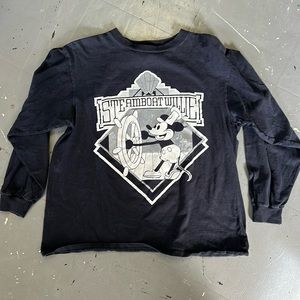 Authentic 80s Steamboat Willie Mickey Mouse long sleeve tee